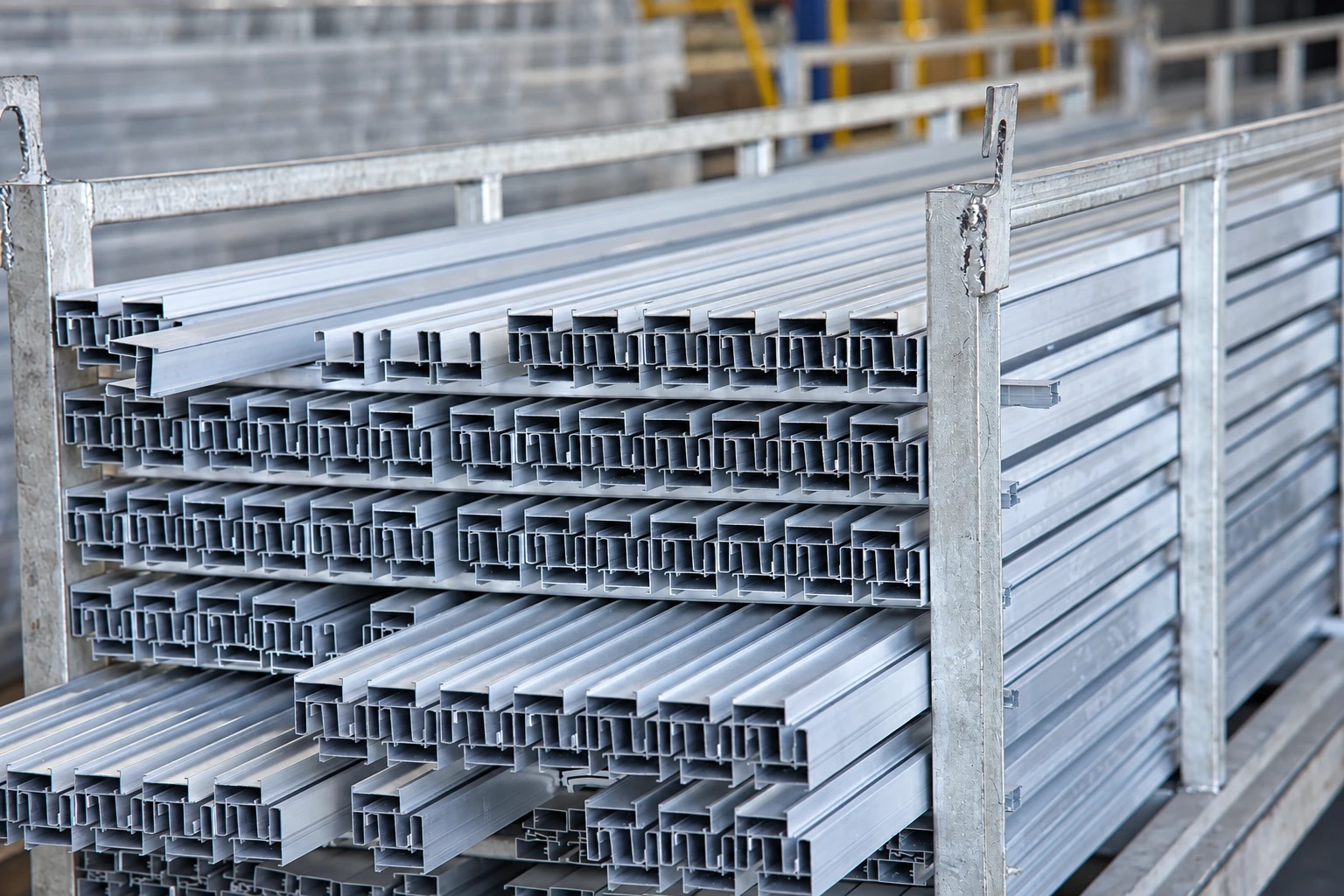 Aluminium extrusion profile illustration