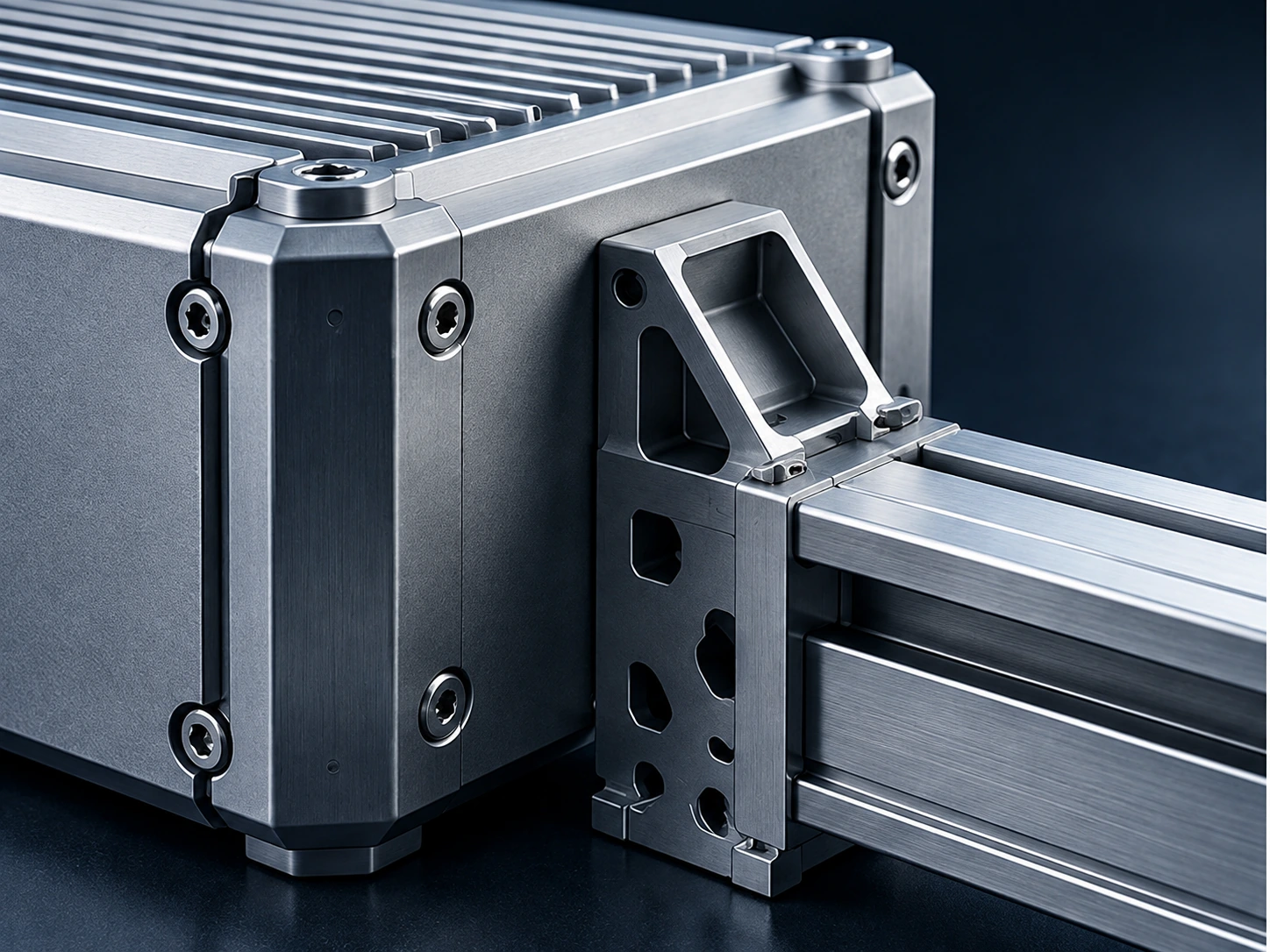 Illustration of aluminium profiles for defence