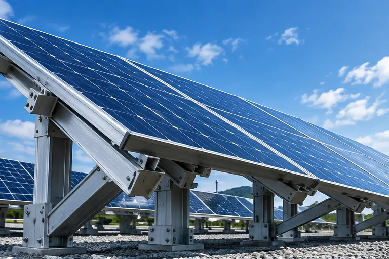 Concept illustration for solar mounting systems