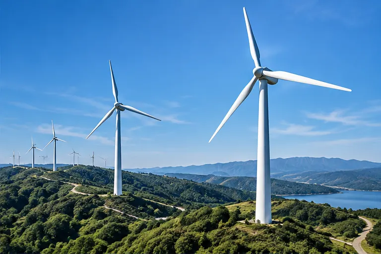 Illustration of wind turbine components